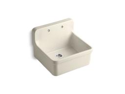 GilfordE 24'' top-/wall-mount single-bowl farmhouse kitchen sink - White - image 2