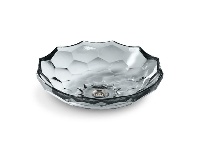 BrioletteE 17-1/2'' round vessel bathroom sink, no overflow