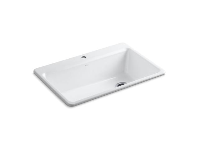 Riverby 33'' top-mount single-bowl workstation kitchen sink