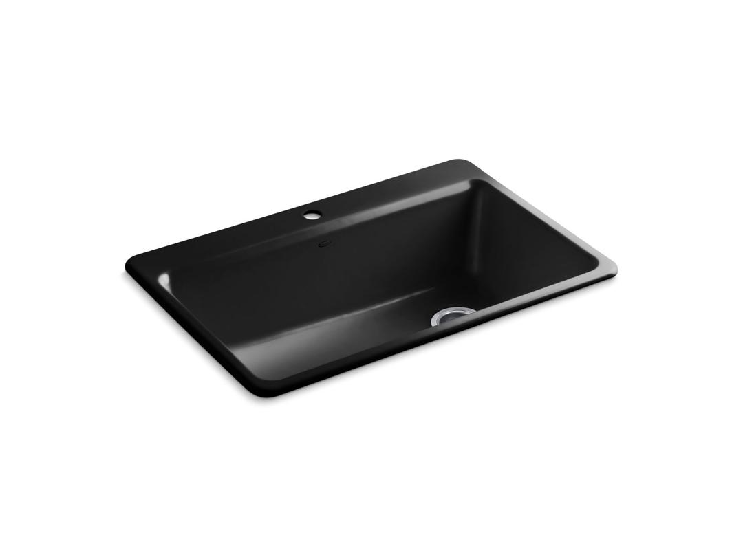 Riverby 33'' top-mount single-bowl workstation kitchen sink by Kohler