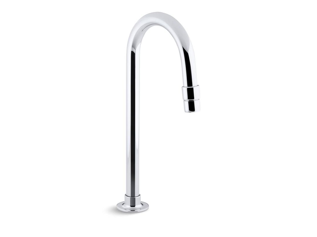 Bathroom sink gooseneck spout with aerator by Kohler