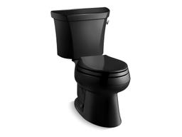 Kohler Wellworth Classic Toilet | Two-Piece | Elongated | 1.0 GPF | Flushmate Pressure-Assist - Black - image 1