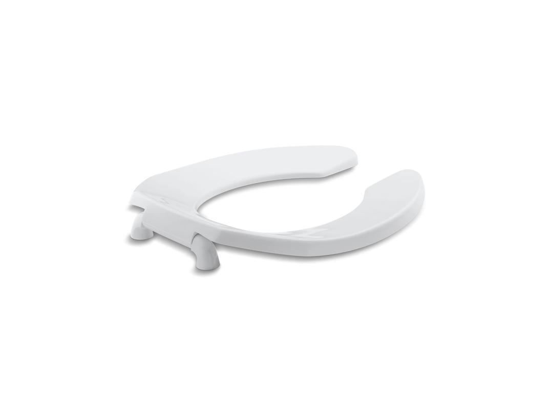 LustraE Round-front toilet seat with check hinge by Kohler