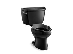 Kohler Wellworth Classic Toilet | Two-Piece | Elongated | 1.6 GPF | Flushmate Pressure-Assist - Black - image 1