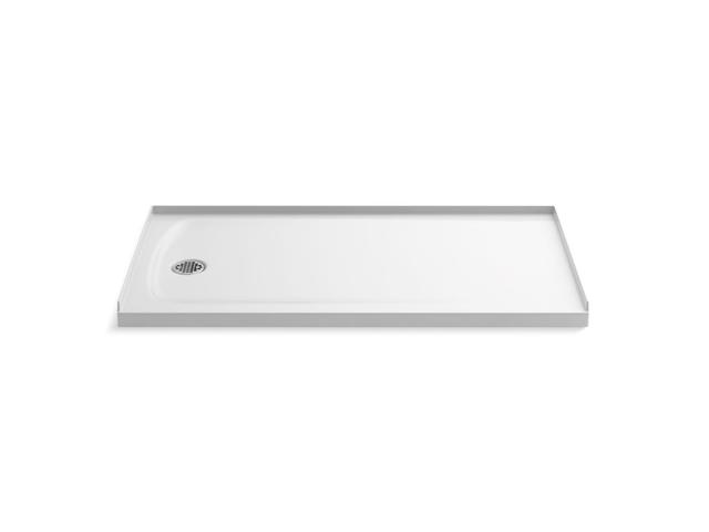 Ballast 60'' x 32'' alcove shower base, left drain