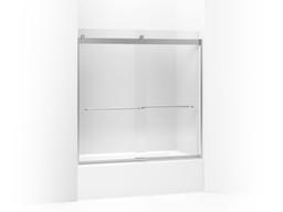 Kohler Levity Sliding Bath Door, 59-3/4'' H X 56-5/8 - 59-5/8'' W, with 1/4'' Thick Crystal Clear... - image 2