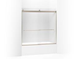 Kohler Levity Sliding Bath Door, 59-3/4'' H X 56-5/8 - 59-5/8'' W, with 1/4'' Thick Frosted Glass... - image 1