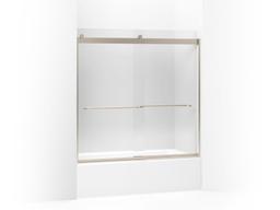 Kohler Levity Sliding Bath Door, 59-3/4'' H X 56-5/8 - 59-5/8'' W, with 1/4'' Thick Crystal Clear... - image 3