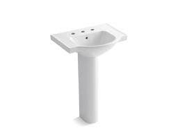 Veer 24'' rectangular pedestal bathroom sink - image 1