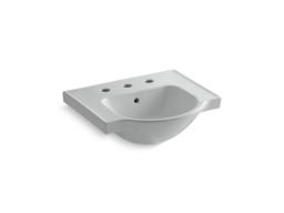 Veer 21'' square pedestal bathroom sink - image 16