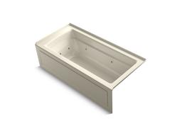 Archer 66'' x 32'' alcove whirlpool bath with Bask heated surface, right drain - image 10