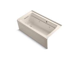 Archer 60'' x 32'' alcove whirlpool bath with Bask heated surface, alcove left drain - image 11