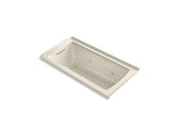Archer 60'' x 30'' alcove Heated BubbleMassageE air bath and whirlpool, left drain - image 9