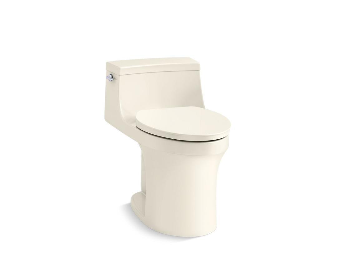 San Souci One-piece compact elongated toilet with concealed trapway, 1.28 gpf by Kohler