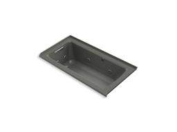 Archer 60'' x 30'' alcove whirlpool bath with Bask heated surface, left drain - image 11