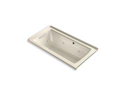 Archer 60'' x 30'' alcove whirlpool bath with Bask heated surface, left drain - image 10