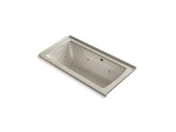 Archer 60'' x 30'' alcove whirlpool bath with Bask heated surface, left drain - image 12