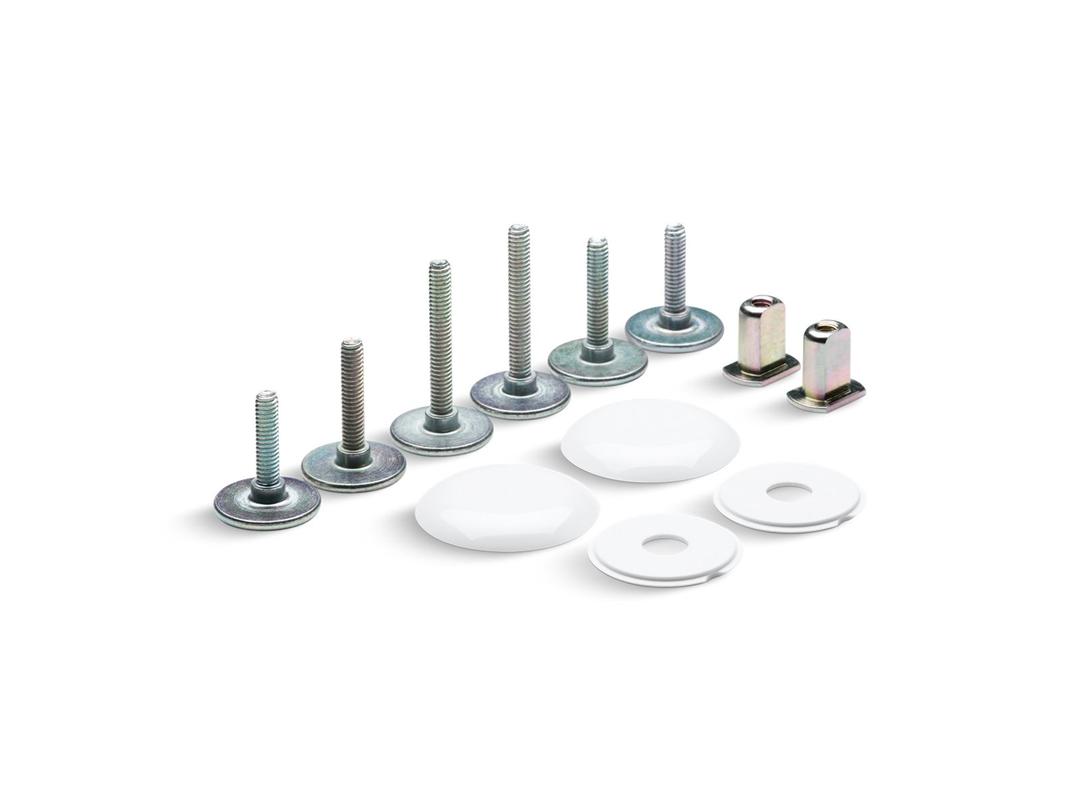 Clean Caps Low-profile toilet bolt caps by Kohler