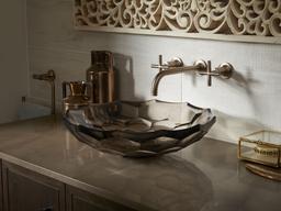 BrioletteE 17-1/2'' round vessel bathroom sink, no overflow - image 15