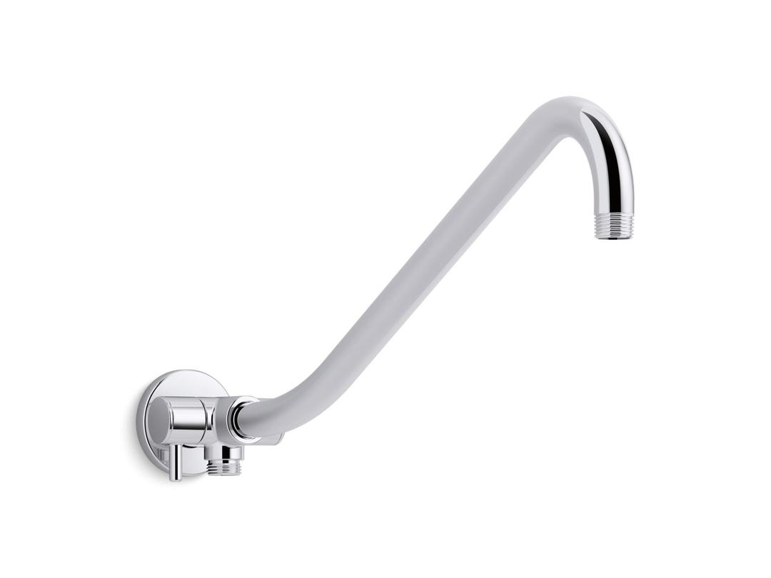 Gooseneck Rainhead arm with 2-way diverter - Polished Chrome by Kohler