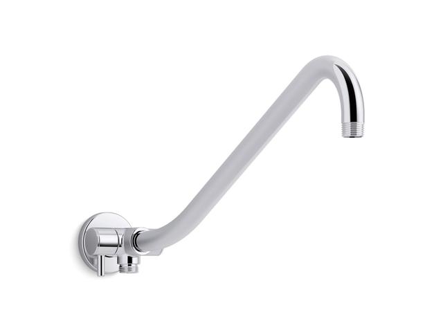 Gooseneck Rainhead arm with 2-way diverter - Polished Chrome