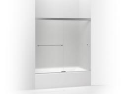 Revel Sliding bath door, 55-1/2'' H x 56-5/8 - 59-5/8'' W, with 5/16'' thick Frosted glass - image 1