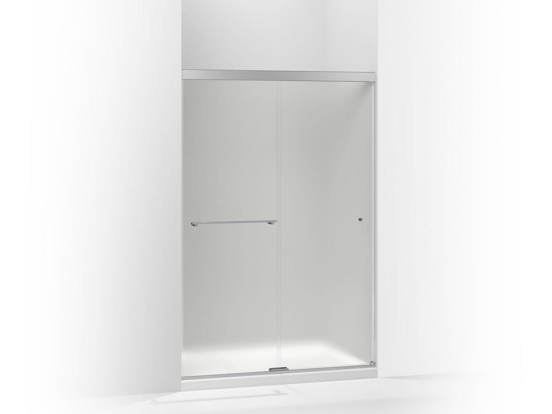 Revel Sliding shower door, 70'' H x 44-5/8 - 47-5/8'' W, with 5/16'' thick Frosted glass by Kohler