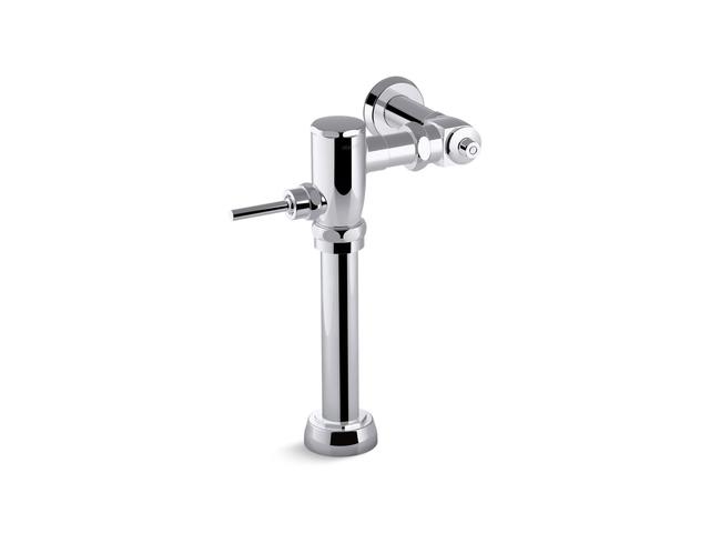 Kohler Primme Manual Toilet Flushometer, 1.6 Gpf - Polished Chrome