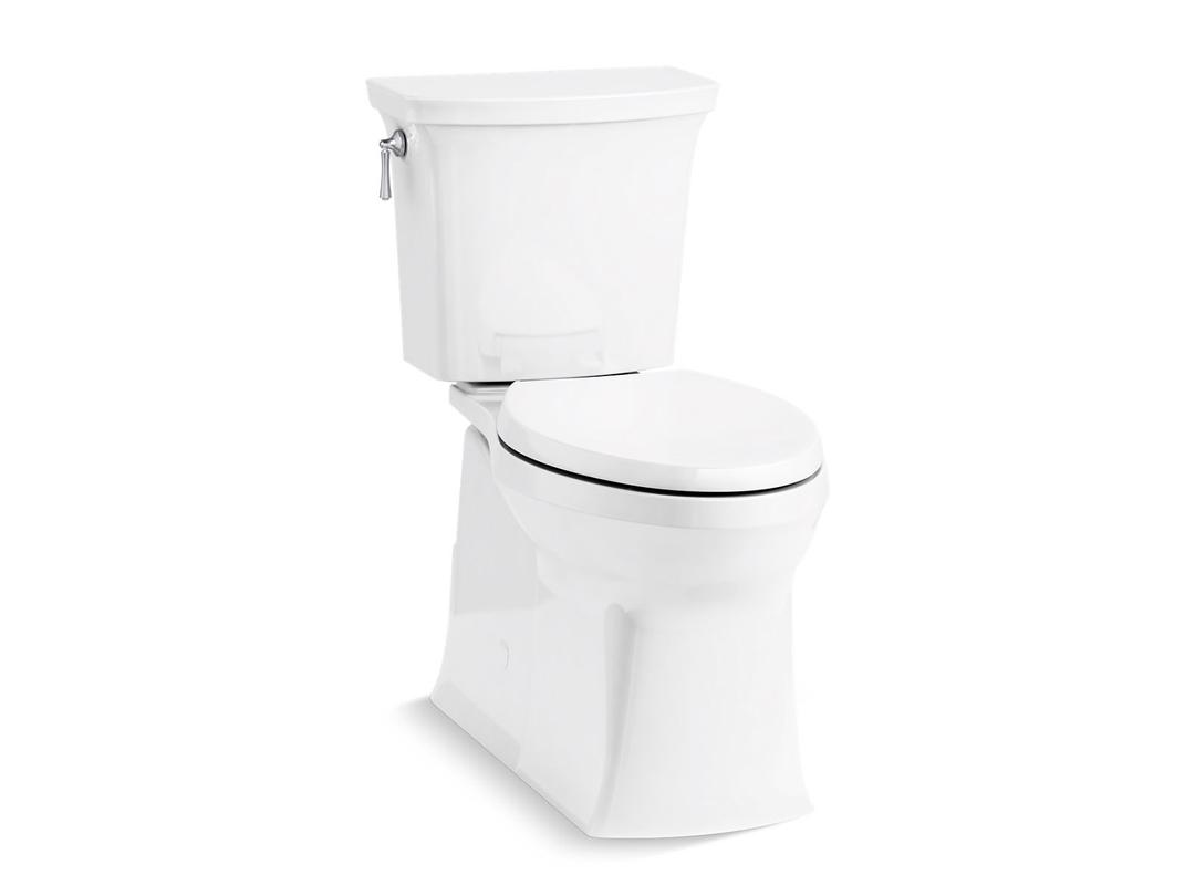 Corbelle ContinuousClean XT two-piece elongated toilet with skirted trapway, 1.28 gpf by Kohler