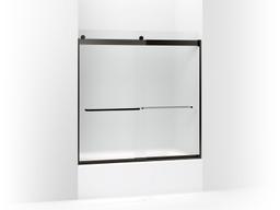 Kohler Levity Sliding Bath Door, 59-3/4'' H X 56-5/8 - 59-5/8'' W, with 1/4'' Thick Frosted Glass... - image 3