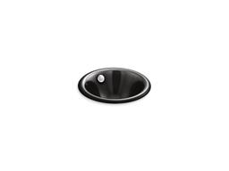 Kohler Iron Plains Round Drop-in/undermount Bathroom Sink - Black - image 1