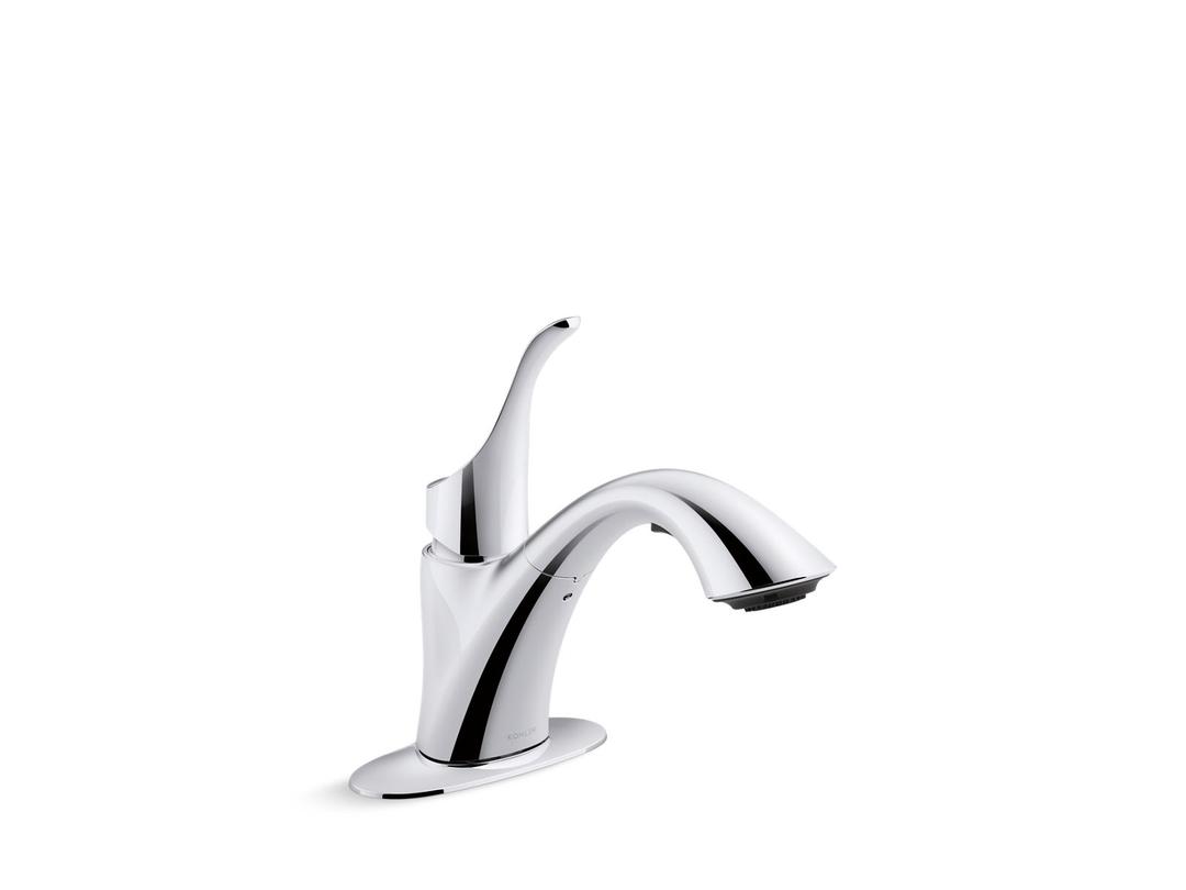 Simplice Pull-out laundry sink faucet with two-function sprayhead by Kohler