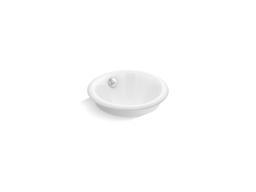 Kohler Iron Plains Round Drop-in/undermount Vessel Bathroom Sink with White Painted Underside -... - image 1