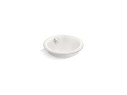 Kohler Iron Plains Round Drop-in/undermount Vessel Bathroom Sink with White Painted Underside -... - image 2