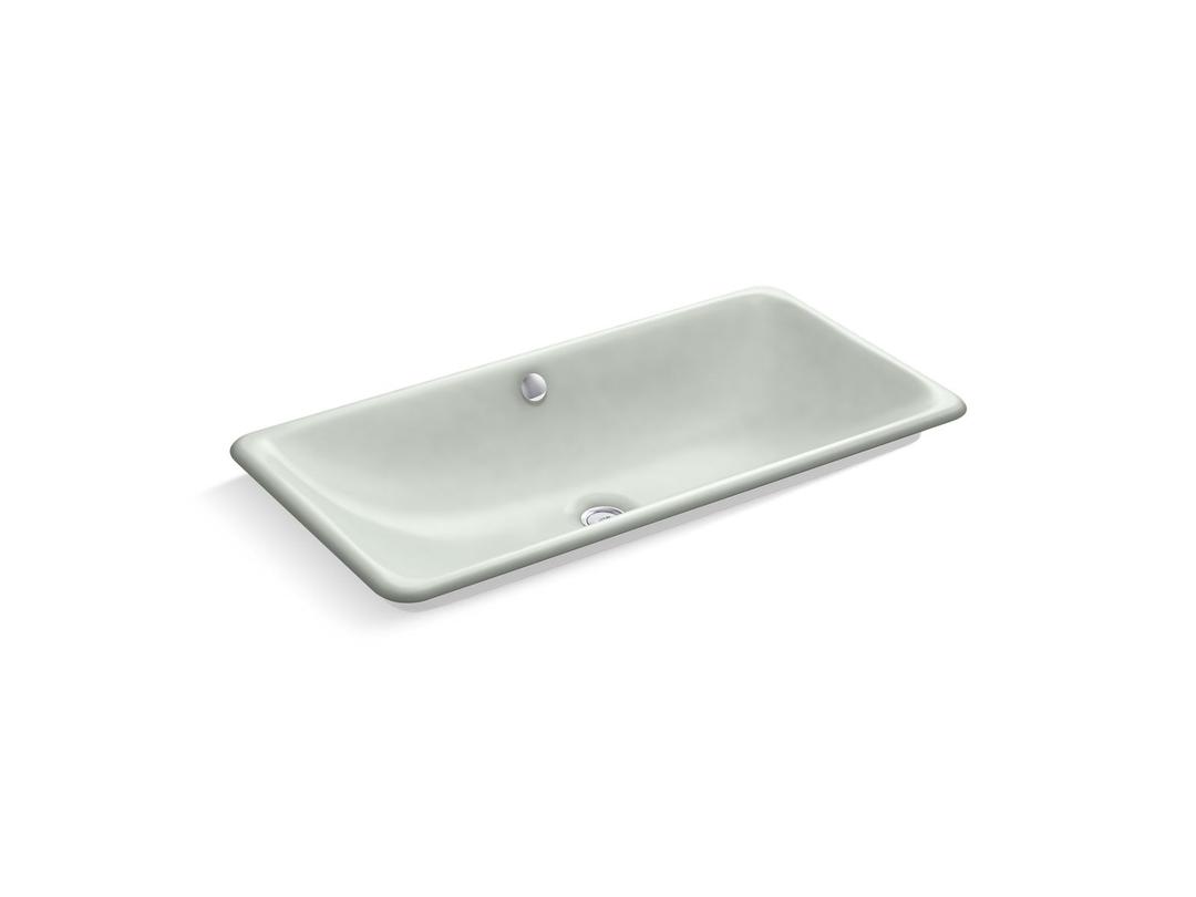 Kohler Iron Plains Trough Rectangle Drop-in/undermount Vessel Bathroom Sink with White Painted... by Kohler