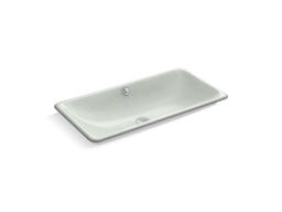 Kohler Iron Plains Trough Rectangle Drop-in/undermount Vessel Bathroom Sink with White Painted... - image 1