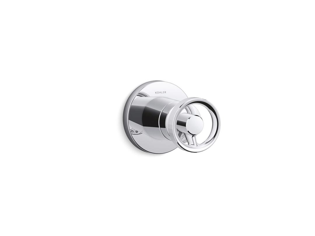 Components MasterShower transfer valve trim with Industrial handle by Kohler
