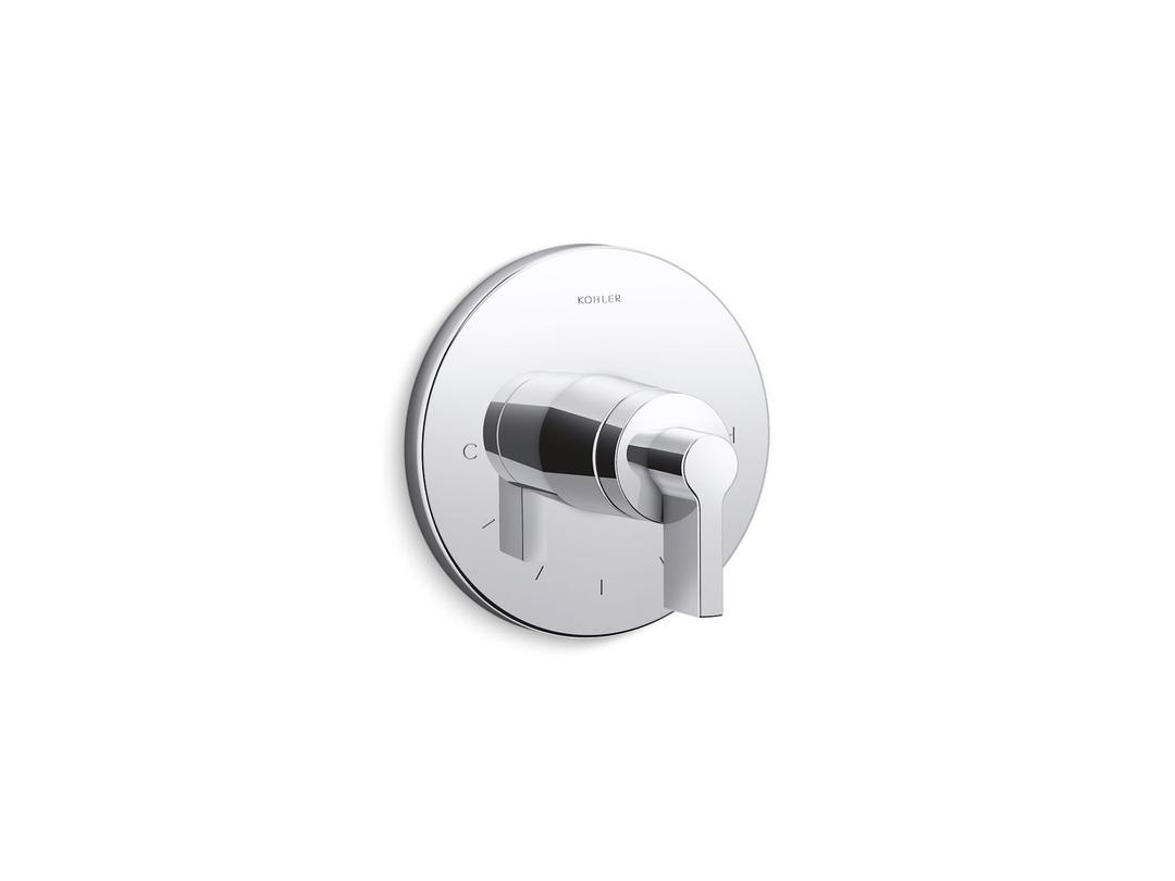 Components MasterShower temperature control valve trim with Lever handle by Kohler
