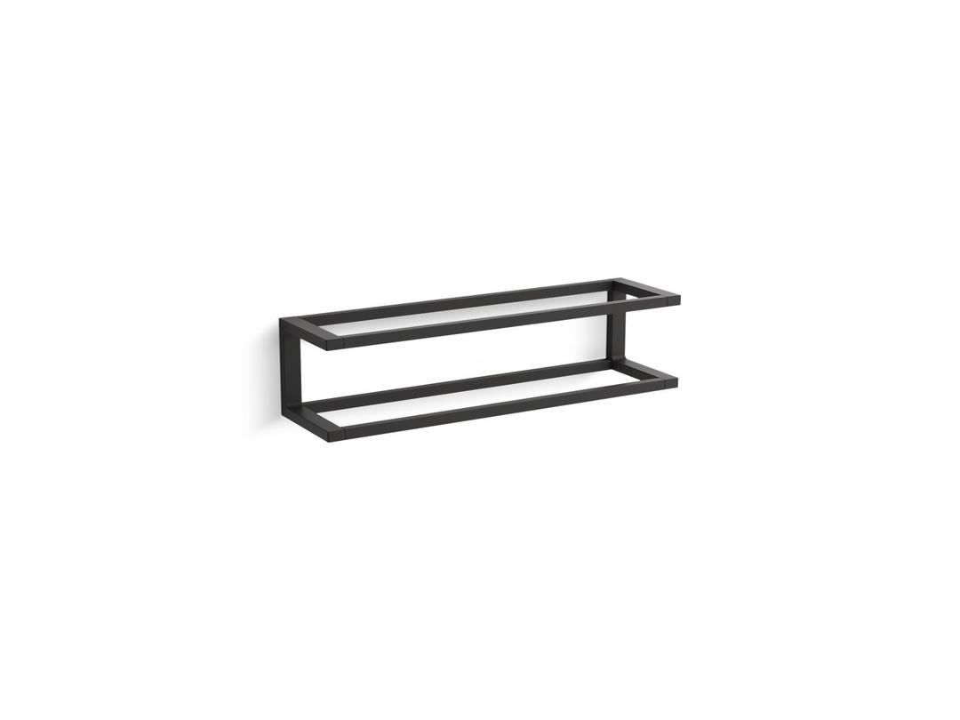 Draft 18'' towel bar frame - Matte Black by Kohler