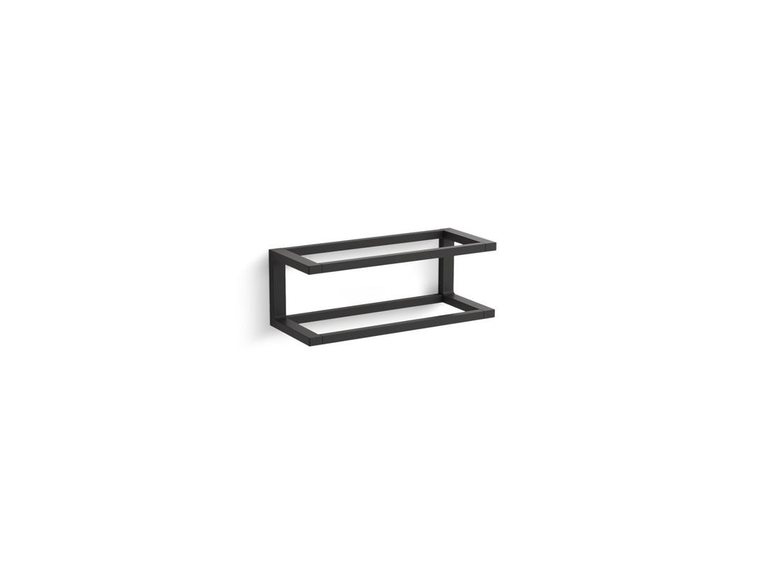 Draft 12'' towel bar frame - Matte Black by Kohler