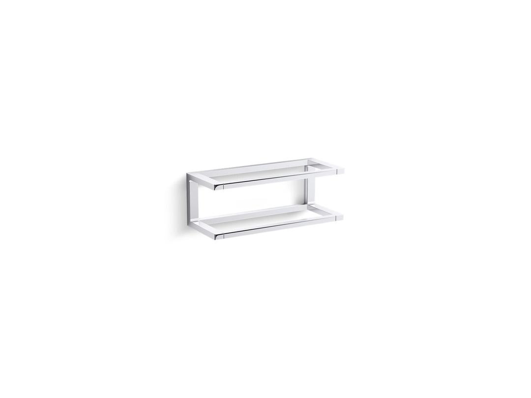 Draft 12'' towel bar frame - Polished Chrome by Kohler