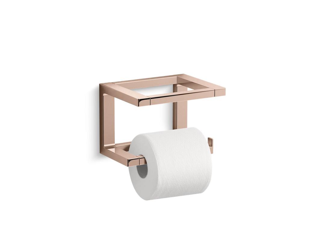 Draft Toilet paper holder - Vibrant Rose Gold by Kohler
