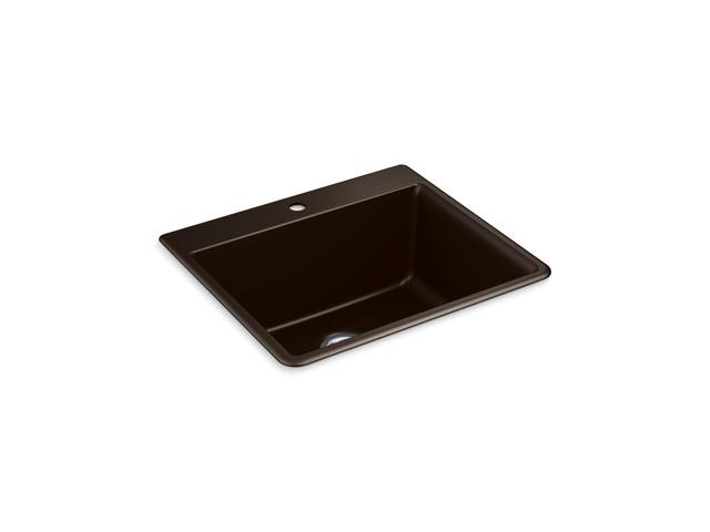 Kohler Kennon 25'' Top-/undermount Single-bowl Kitchen Sink - Matte Grey