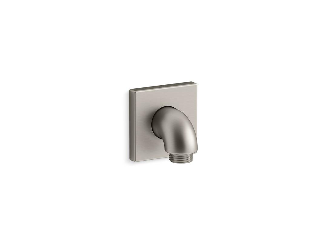 Kohler Loure Wall-mount Supply Elbow with Check Valve - Vibrant Brushed Nickel by Kohler