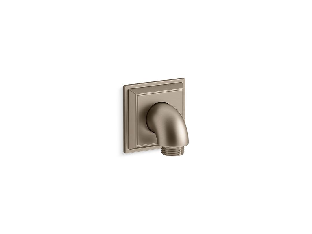 Kohler Memoirs Stately Wall-mount Supply Elbow with Check Valve - Vibrant Brushed Bronze by Kohler