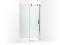 Composed Sliding shower door, 78'' H x 56-1/8 - 59-7/8'' W, with 3/8'' thick Crystal Clear glass - image 1