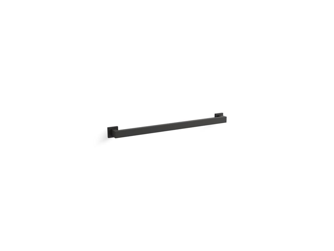 Square 24'' grab bar - Matte Black by Kohler