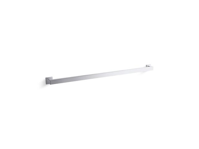 Square 36'' grab bar - Vibrant Brushed Moderne Brass