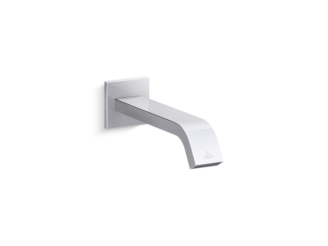 Loure Wall-mount touchless faucet with Kinesis sensor technology, Hybrid-powered by Kohler