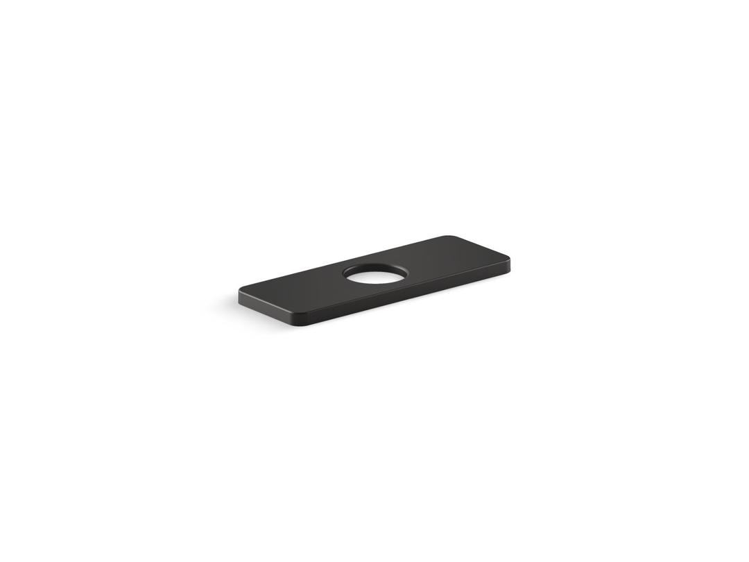 Kohler Parallel Escutcheon Plate - Matte Black by Kohler